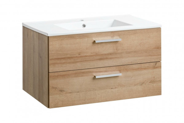 Bathroom furniture set 80cm washbasin with modern base cabinet decorative vanity