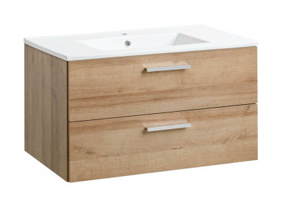 Bathroom furniture set 80cm washbasin with modern base cabinet decorative vanity