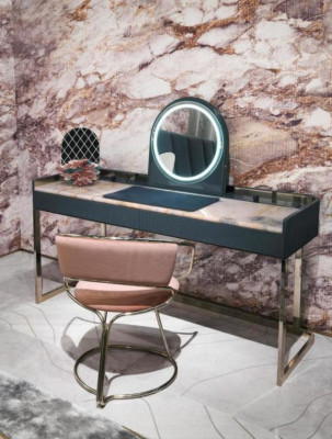 Bedroom furniture, dressing table, designer dressing chair, luxury wooden furniture