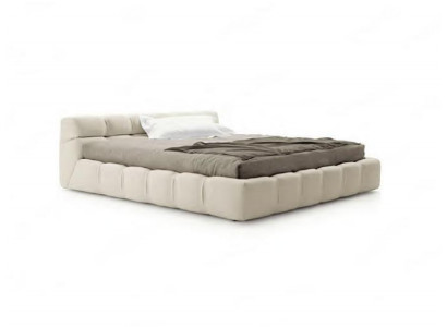 White beige bed bedroom beds double beds sleep beds textile