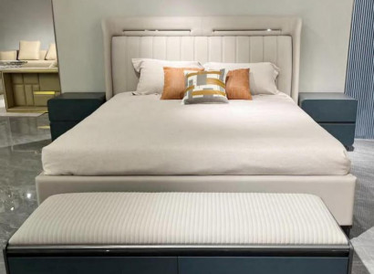 Bedroom set luxury furniture bed nightstands double beds bed frame