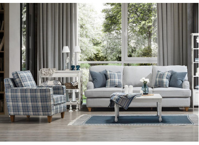 Luxury Living Room Set Modern Furniture Sofa Three-Seater Design New Armchair