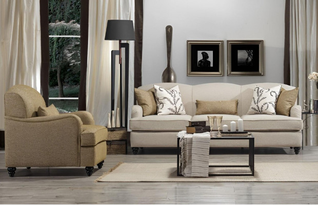 Sofa Set 2-piece Three-seater Sofa Modern Armchair Sofa Design Living Room