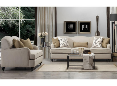 Living room sofa set two-seater with three-seater luxury sofa design interior