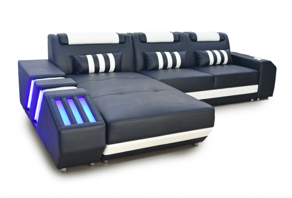 Corner sofa corner suite sofa couch upholstery living landscape suite L shape