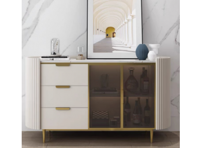 Designer sideboard cupboard living room shelf stainless steel luxury board