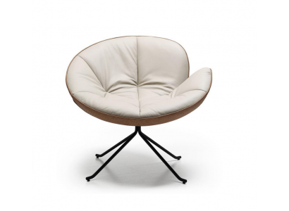Armchair single-seater design living room upholstery wood single modern white new