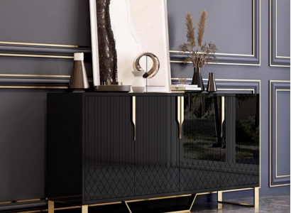 Sideboard Wood Living Room Sideboard Furniture Dresser Cabinet Modern New