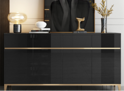 Sideboard luxury cabinet shelf wood sideboard living room modern designer