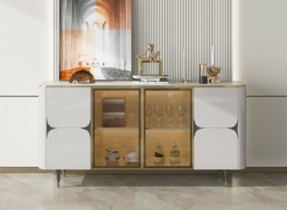 Dresser Wood Cabinets Sideboard White Furniture Sideboard Cupboard Modern New