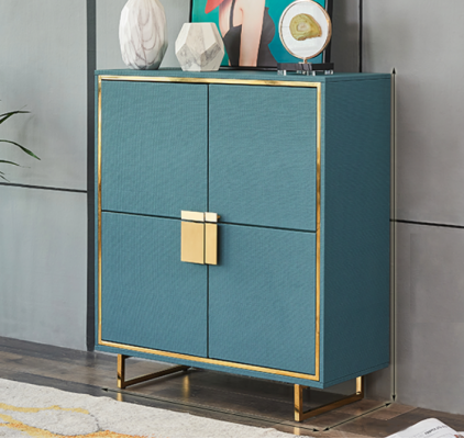 Modern sideboard blue living room dresser luxury shelves furniture new