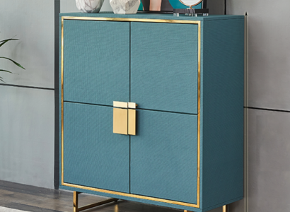 Modern sideboard blue living room dresser luxury shelves furniture new