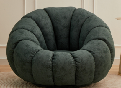 Armchair 1 Seat Textile Living Room Luxury Armchair Design Gray Modern New