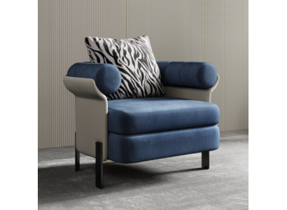 Armchair Lounge Designer Recliner Chair Upholstered Sofa 1-Seater Living Room New