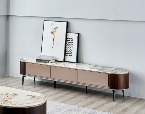 Sideboard TV Cabinet Lowboard Wood Modern Stand Living Room RTV New