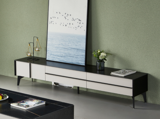 Living room sideboard wood modern furniture lowboard rtv tv cabinet furniture