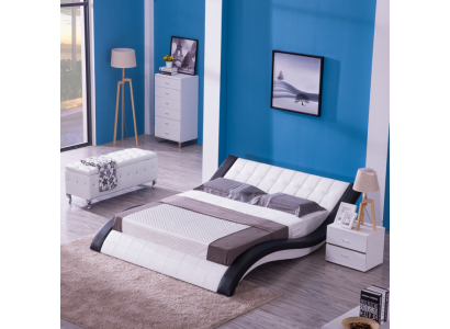 Bed upholstered bed modern double bedroom marriage bed beds