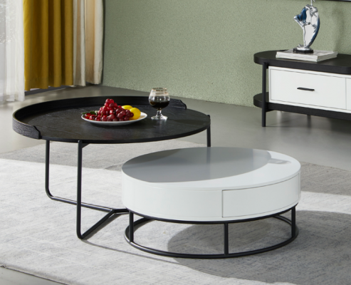 Couch table coffee side table design luxury round tables 2x set modern new