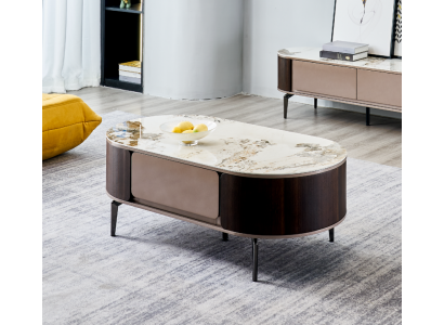 Designer brown coffee table, living room wood furniture, side table, new