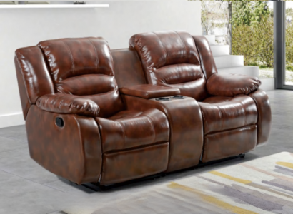 Sofa 2 Seater Design Sofas Upholstery Couches Relax Brown Living Room