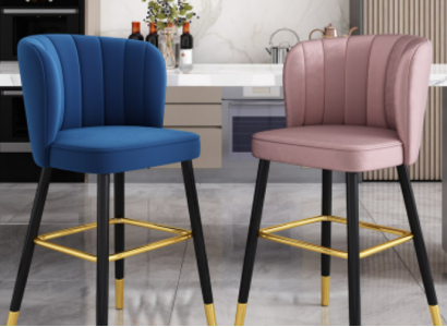 Bar stool chair designer wood chair dining chair stool bar pink new