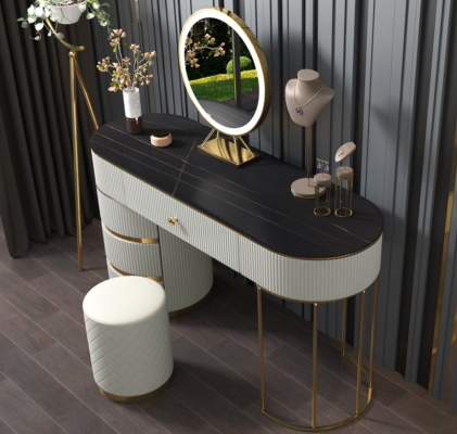 Dressing table mirror console makeup tables table consoles stainless steel