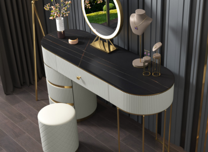 Dressing table mirror console makeup tables table consoles stainless steel