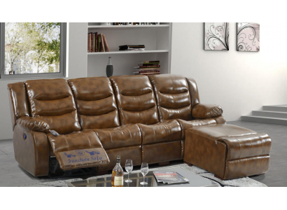 Luxury Furniture Sofa 4-Seater Pouf Couch Design Upholstery Relaxation Living Landscape