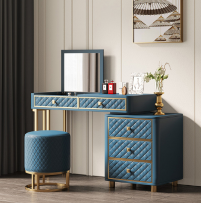 Vanity table cosmetic table mirror design console chest of drawers tables