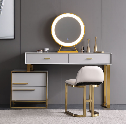 Table Modern Console Mirror Vanity Bedroom Cosmetic Table