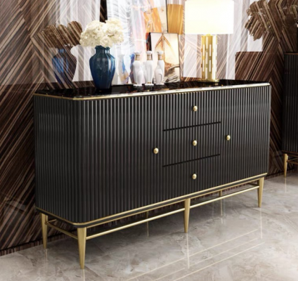 Furniture Living Room Dressers Sideboard Luxury Wood Cabinet Designer New