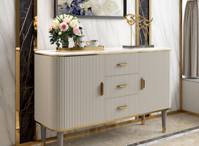 Designer furniture luxury sideboards living room modern gray wood new