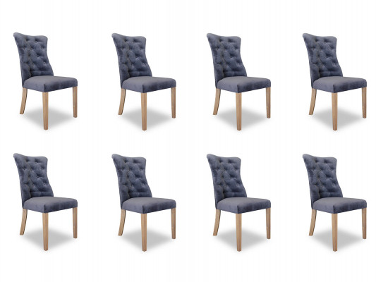 8x chairs seat upholstery design Chesterfield set armchair complete set