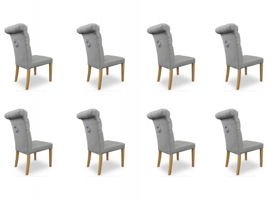 8x Chairs Cushion Design Lounge Club Seat Backrest Set Armchair Luxury New