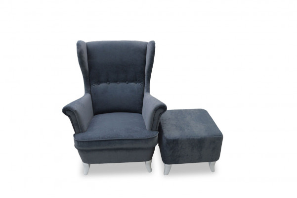 Design TV Lounge Club Armchair Wingback Chair Recliner Relax Upholstered Chair New