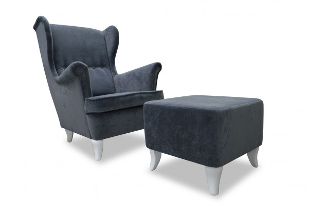 Design TV Lounge Club Armchair Wingback Chair Recliner Relax Upholstered Chair New