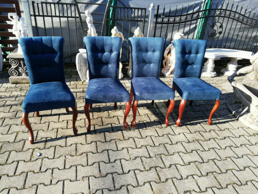 Dining room chair set, 4 chairs, upholstery, living room, wood.