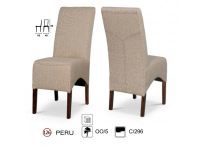 Dining chair Peru - fabric / wood