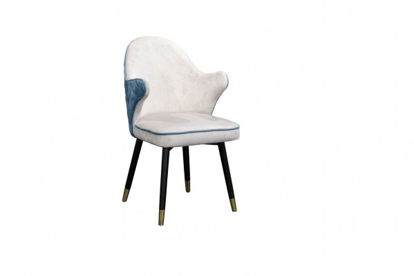 Chair 1x Dining Room Upholstered Armchair TV Lounge Club Textile Seat Leather Chair