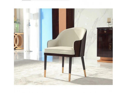 Chair 1x Dining Room Upholstered Chair TV Lounge Club Leather Textile Seat Armchair