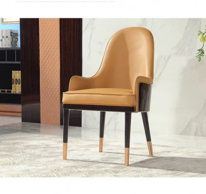 Chair 1x Dining Room Upholstered Chair Armchair TV Lounge Club Leather Textile Seat