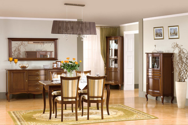 Solid wood table Classic tables Dining table Round table Royal - Model ZB-3