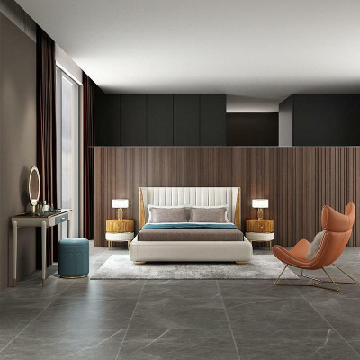 Designer Italian furniture, double bedroom bed 150x200cm, leather beds, new.