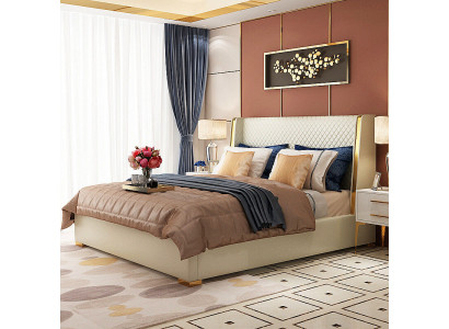Designer upholstered bed, bed beds, fabric wood luxury double bed 180x200cm double bed