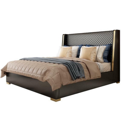 Designer upholstered bed, bed beds, fabric wood luxury double bed 180x200cm double bed