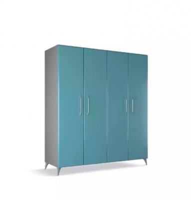 Wardrobe bedroom wood cabinet modern wardrobes blue