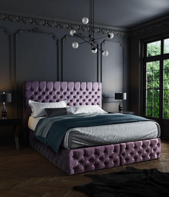 Bedroom bed beds upholstery double marriage hotel luxury leather modern