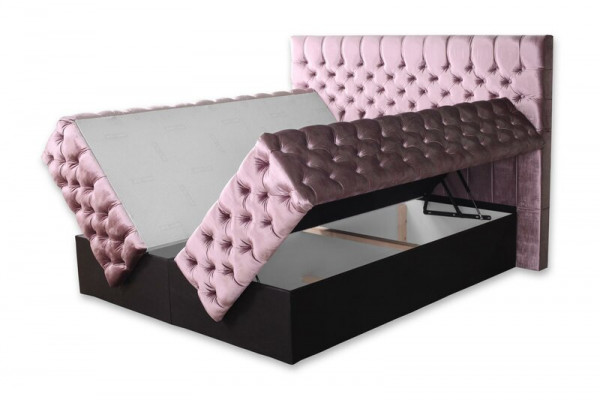 Bedroom bed beds upholstery double marriage hotel luxury leather modern
