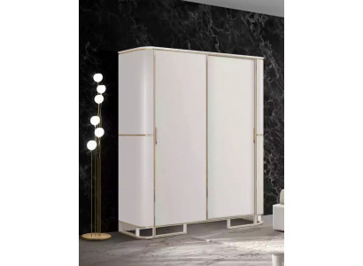 Bedroom wardrobe material wood cabinet modern new luxury