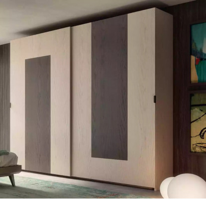 Bedroom set bed 2x nightstands wardrobe design luxury new 4-piece set